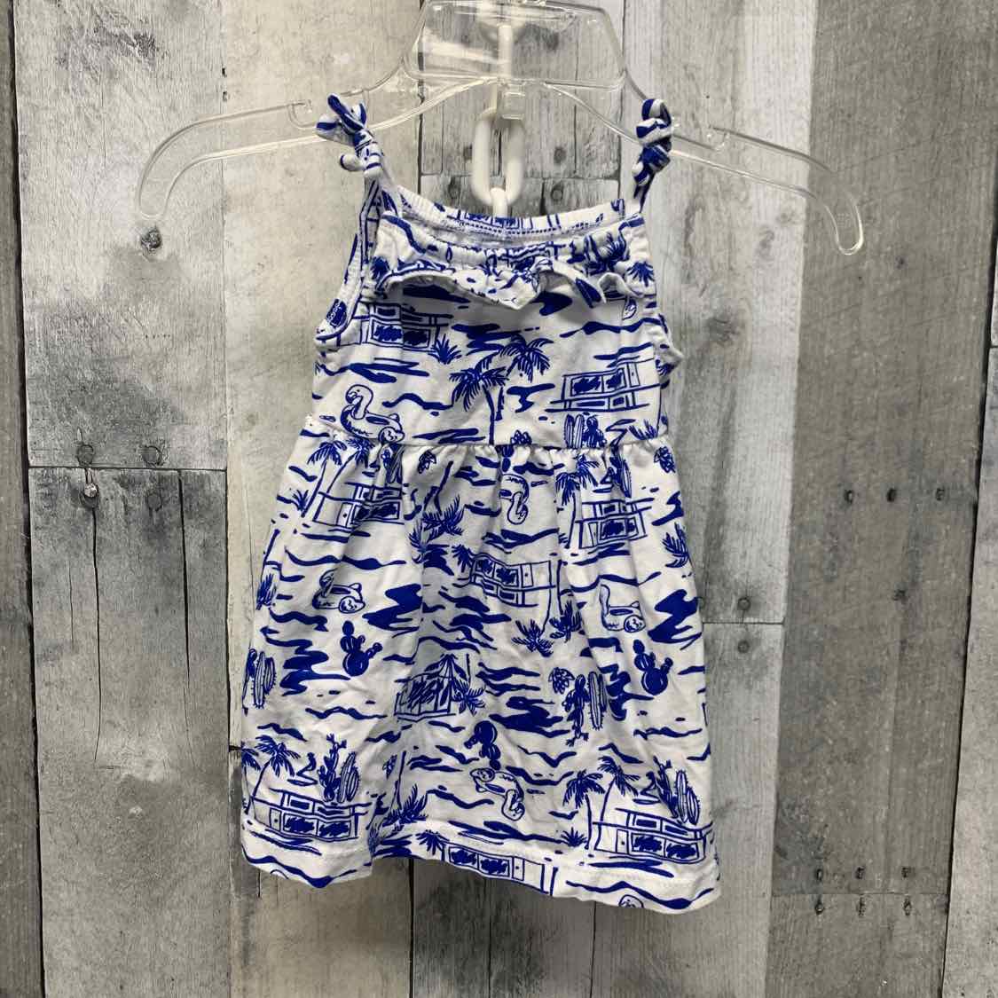 Size 3 Months Blue/White Carter's Dress - OodlesCB