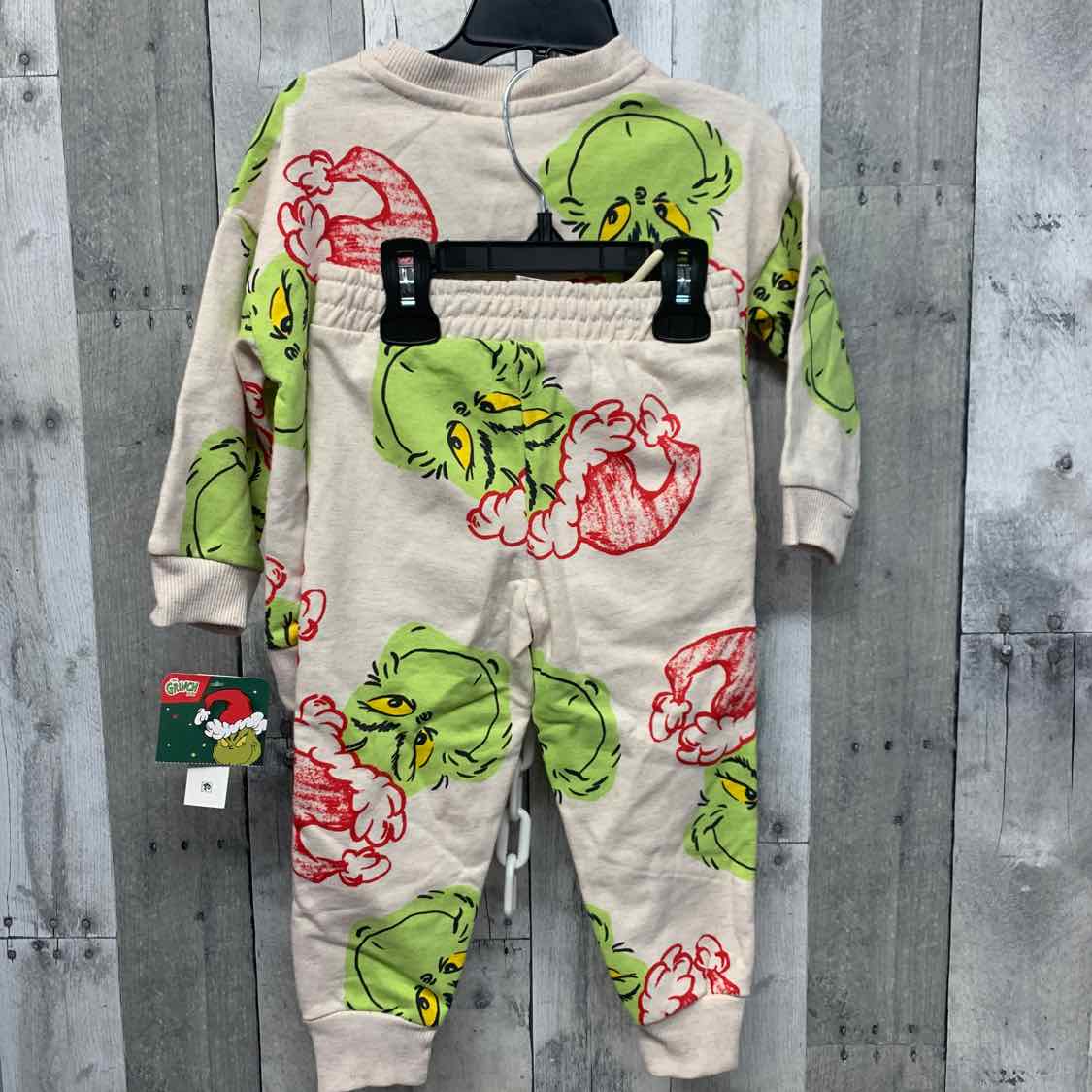 Size 2T Tan Print Mid Brand Shirt/Pants