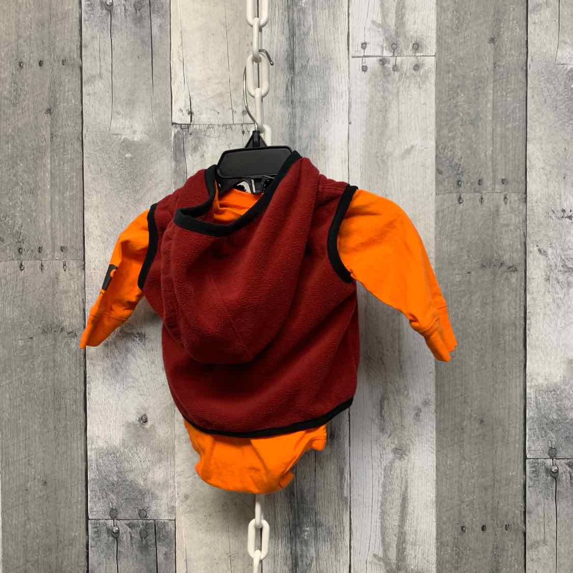 Size 3 Months Orange/Red Carhartt 2pc Top