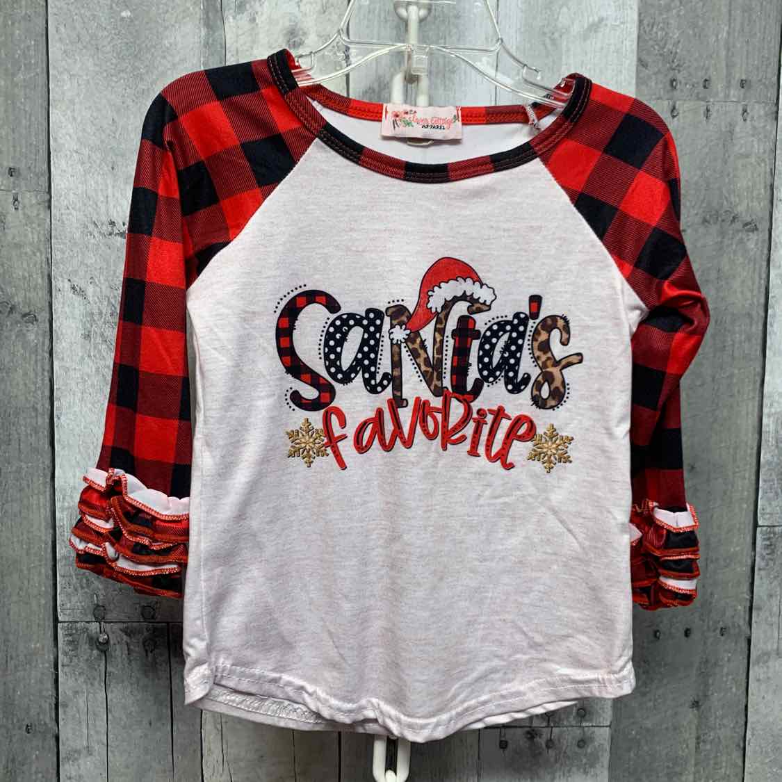 Size 2T Red/White Boutique Brand Long Sleeve Shirt