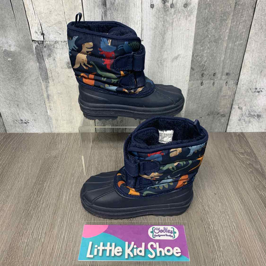 Size 9 Navy Print Children's Place Snow Boots