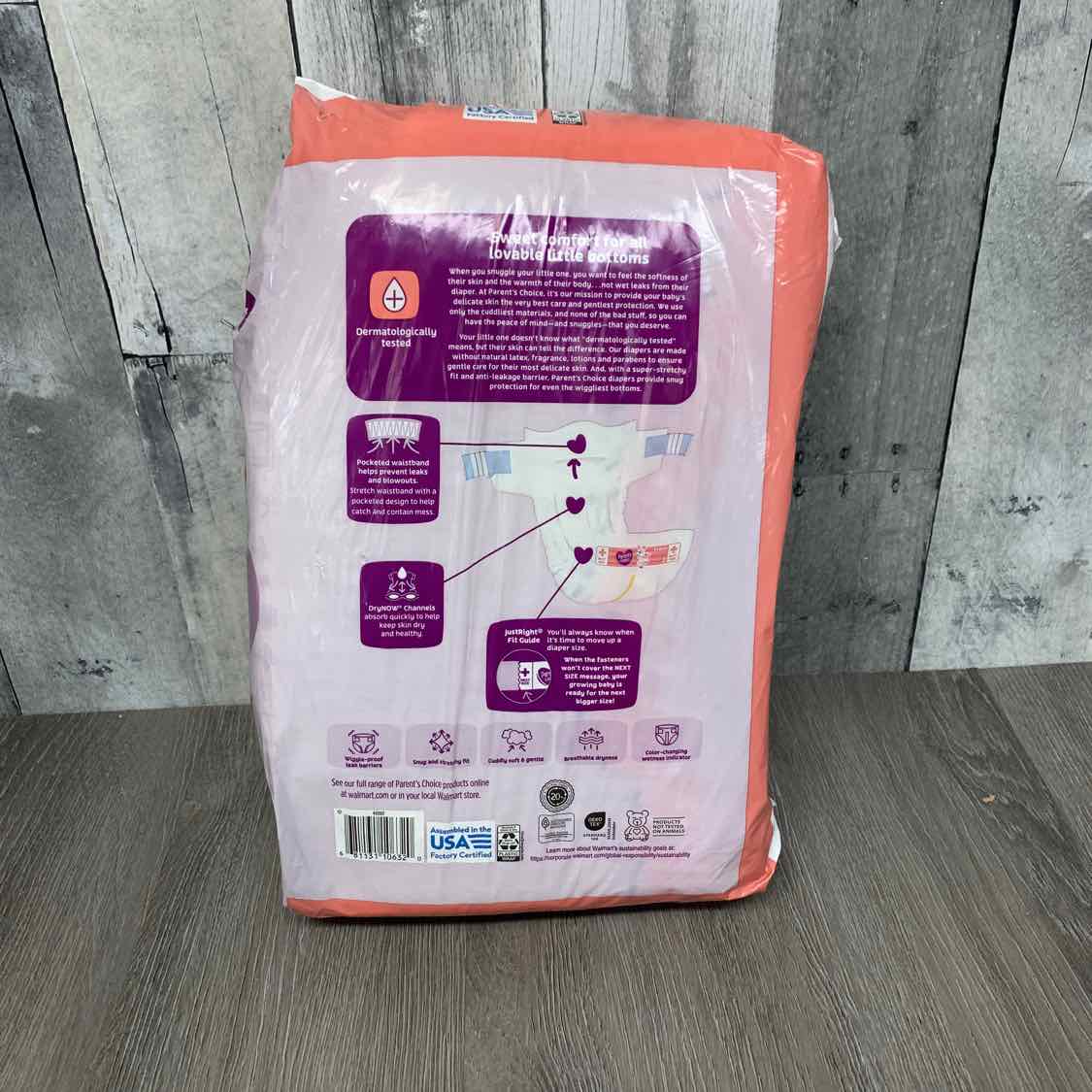 Diaper Size 2 Parents Choice Disposable Diapers