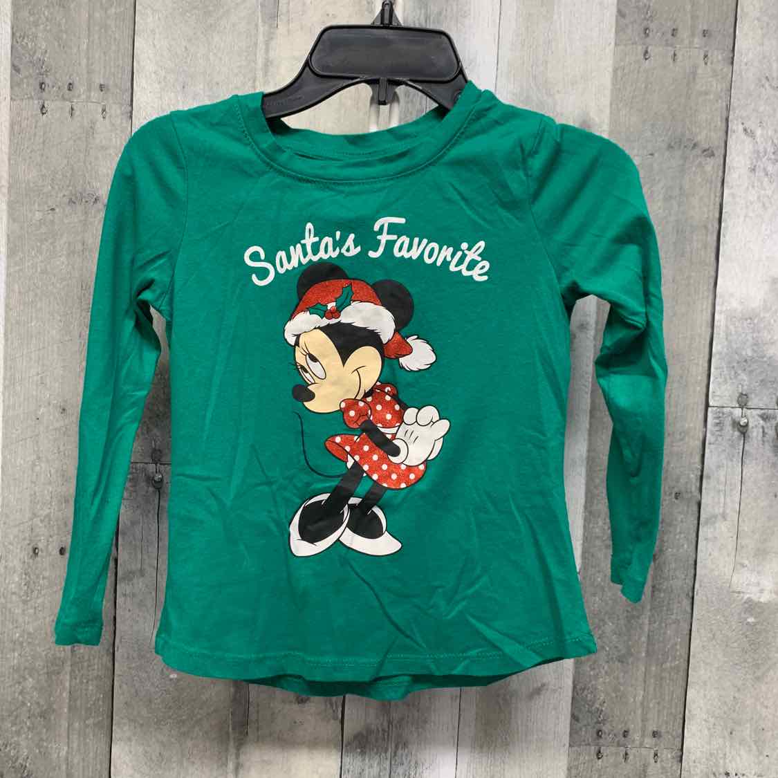 Size 6/6X Green Graphic Disney Long Sleeve Shirt