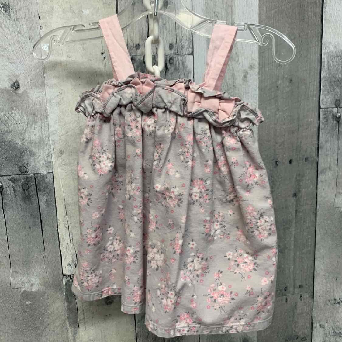 Size 0-3 Months Gray/Pink Jillians Closet Dress