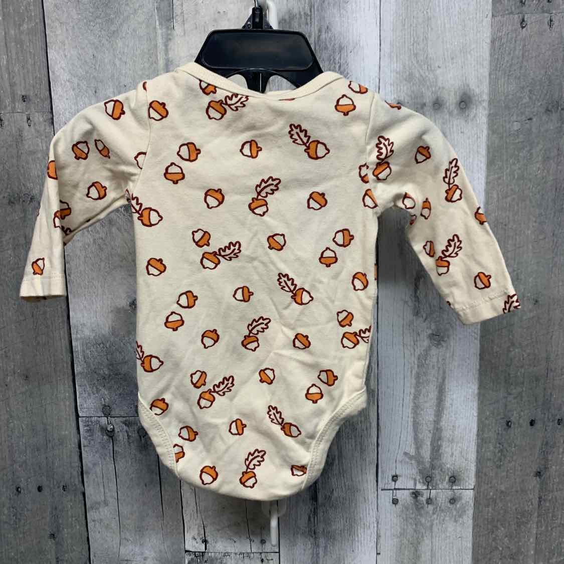 Size 0-3 Months Tan/Orange Cat & Jack Bodysuit