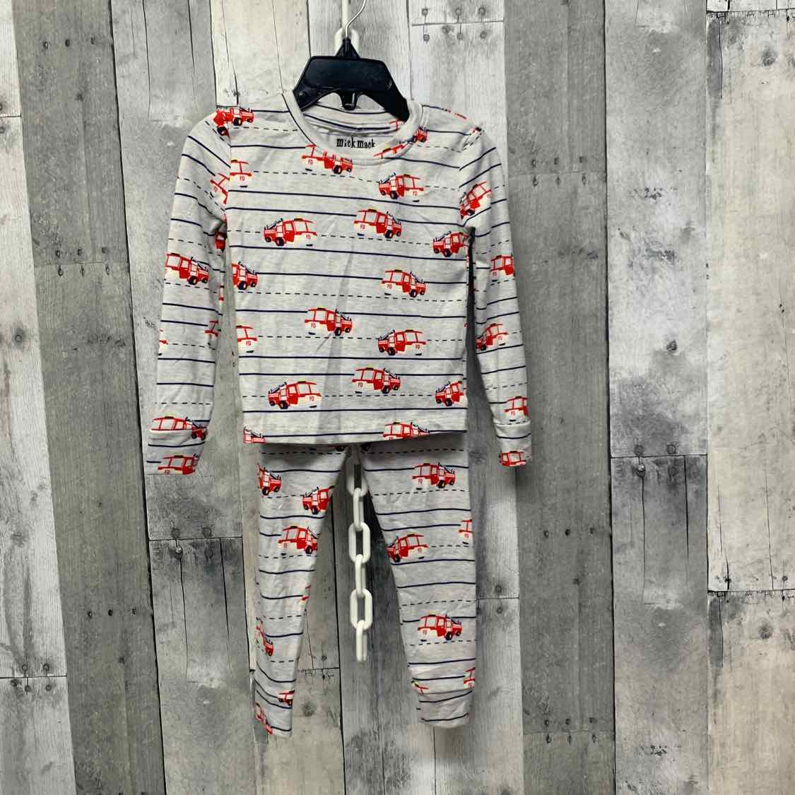 Size 2T Gray Print Bamboo 2pc PJs