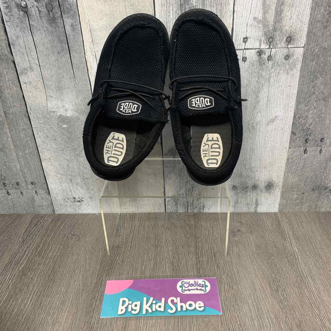 Size 2 Black Hey Dude Loafers