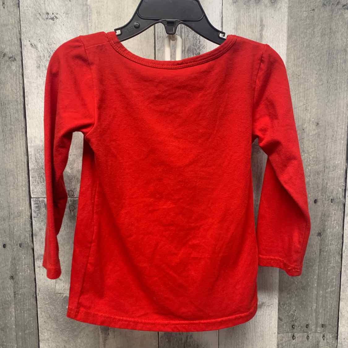 Size 3T Red Graphic Mid Brand Long Sleeve Shirt