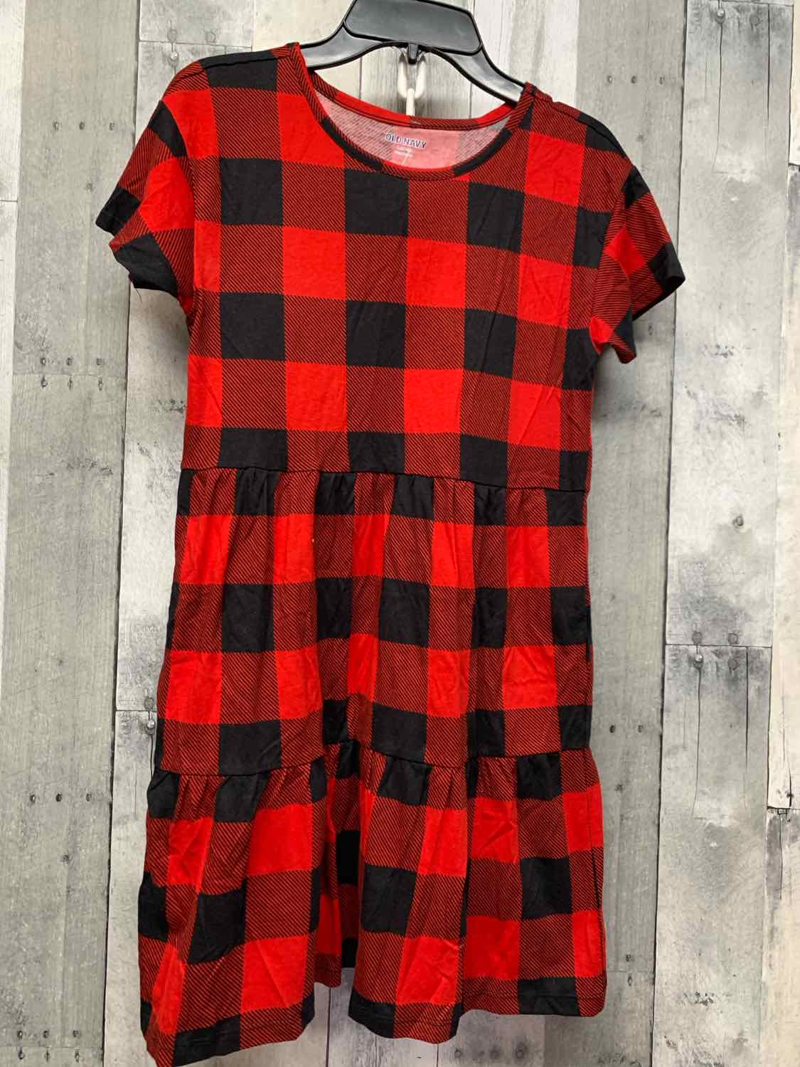 Size 10/12 Red/Black Old Navy Dress - Knit