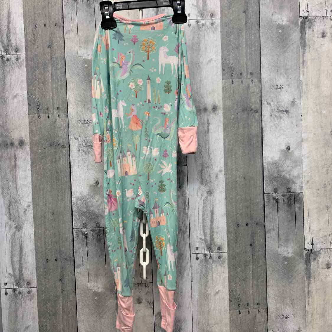 Size 12-18 Months Mint/Pink Little Sleepies Footy PJs