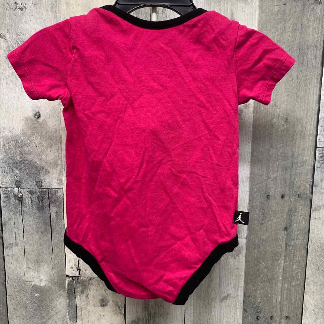 Size 6-9 Months Pink/Black Sport Brand Bodysuit - OodlesCB