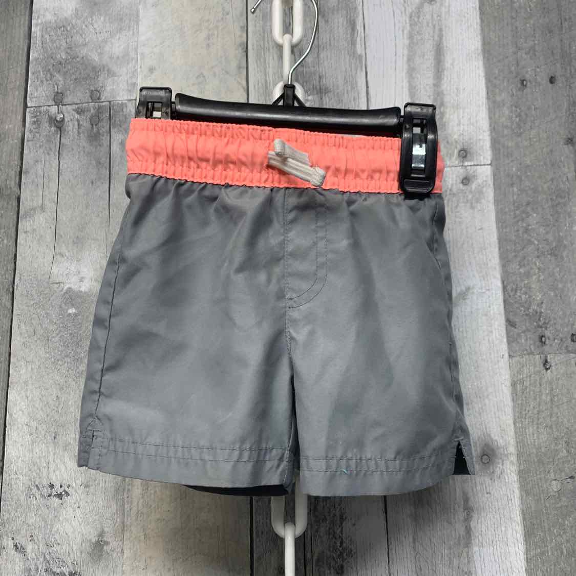 Size 12 Months Gray/Pink Cat & Jack Swim Trunks