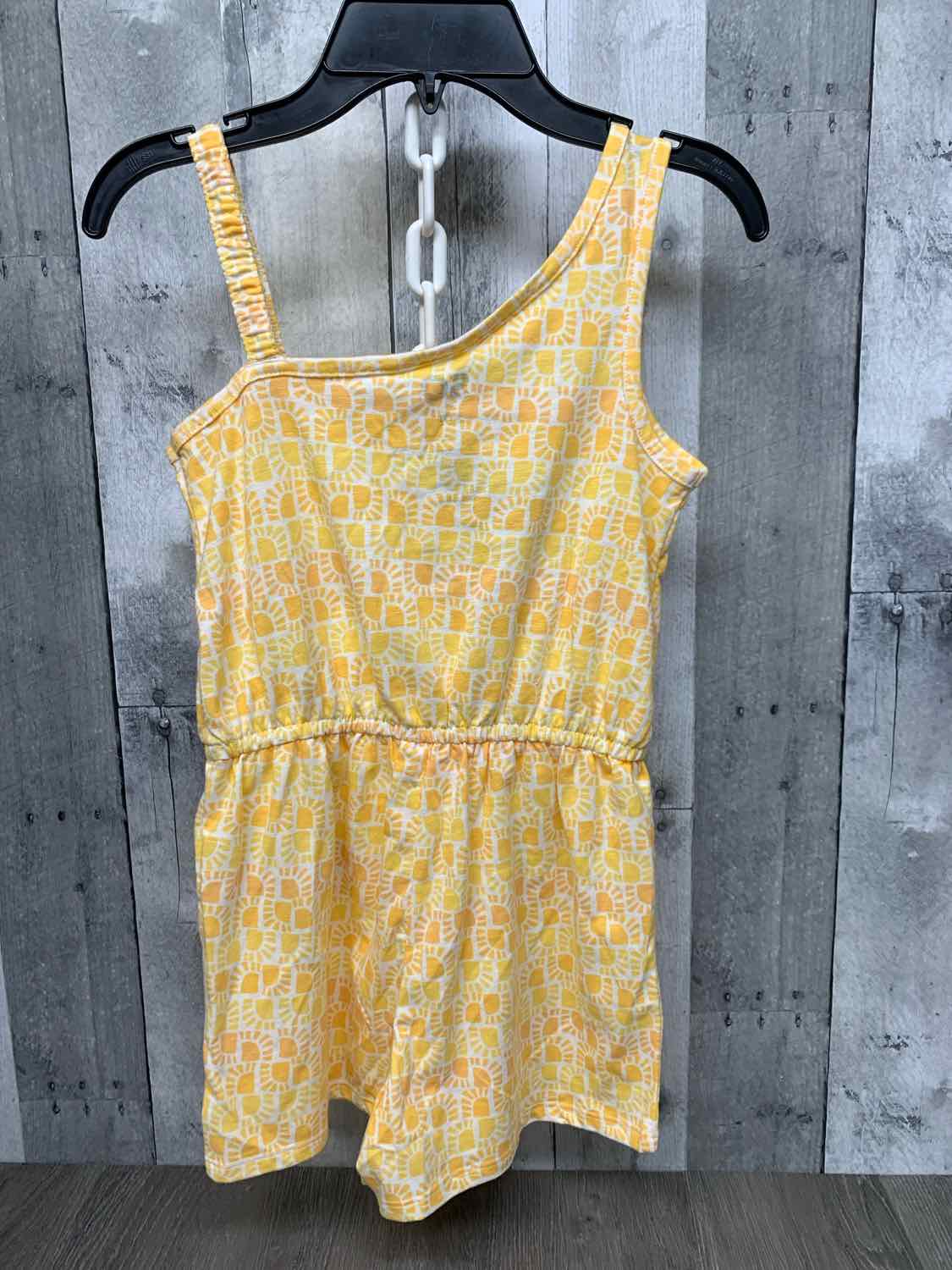 Size 7 Yellow Print SO Romper
