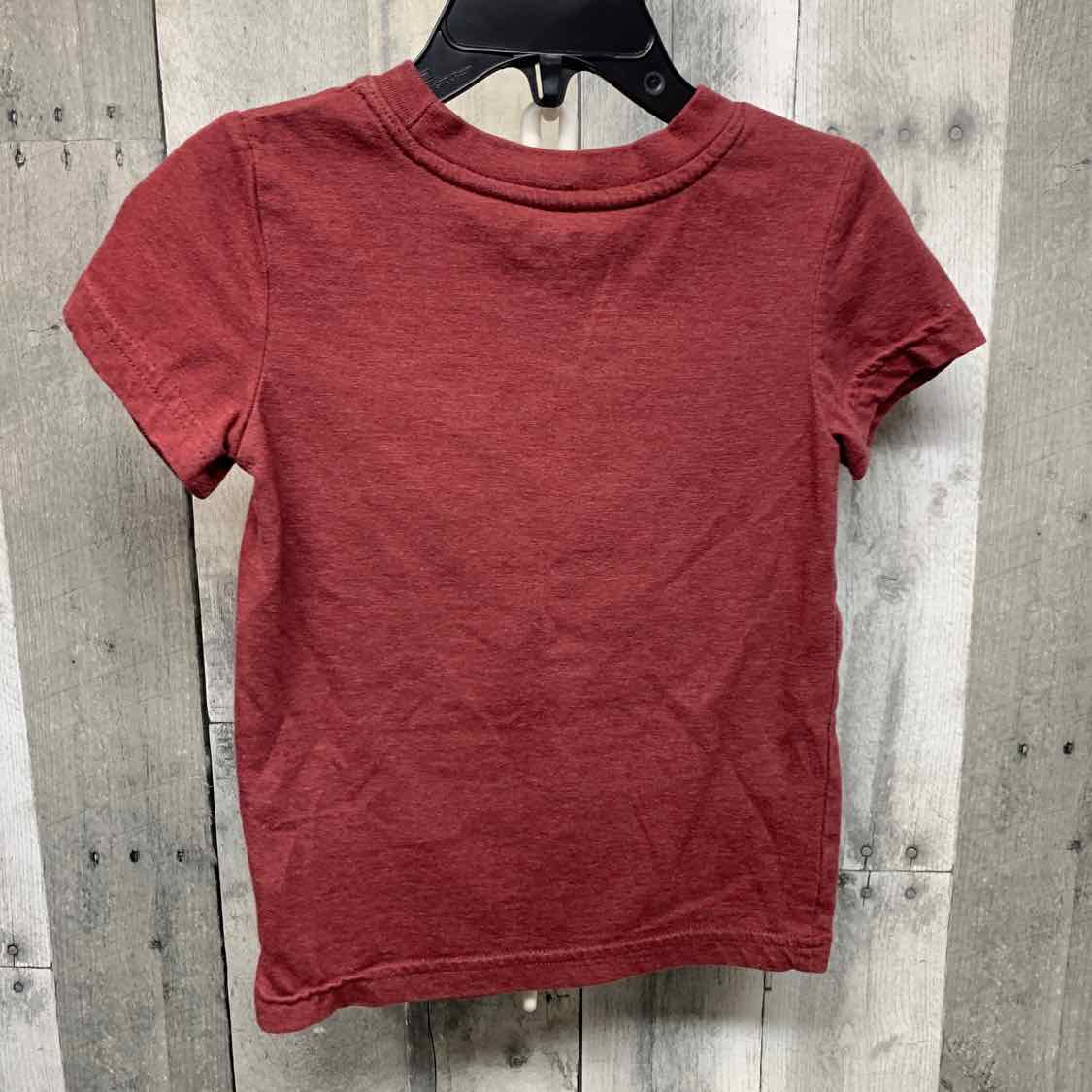 Size 2T Burgundy Graphic Cat & Jack T Shirt