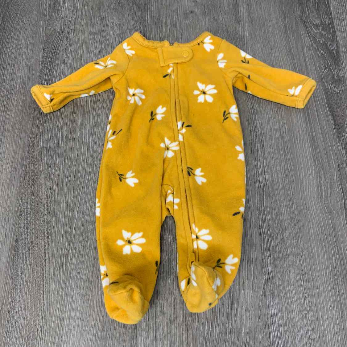Size Preemie Yellow Print Child of Mine Footy PJs