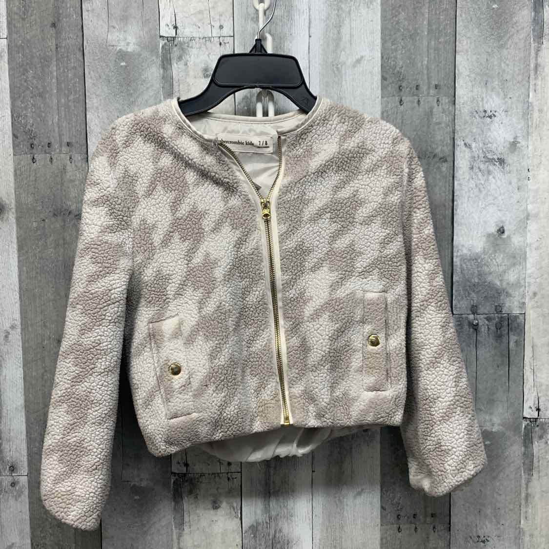 Size 7/8 Gray/Gold Abercrombie Light Jacket