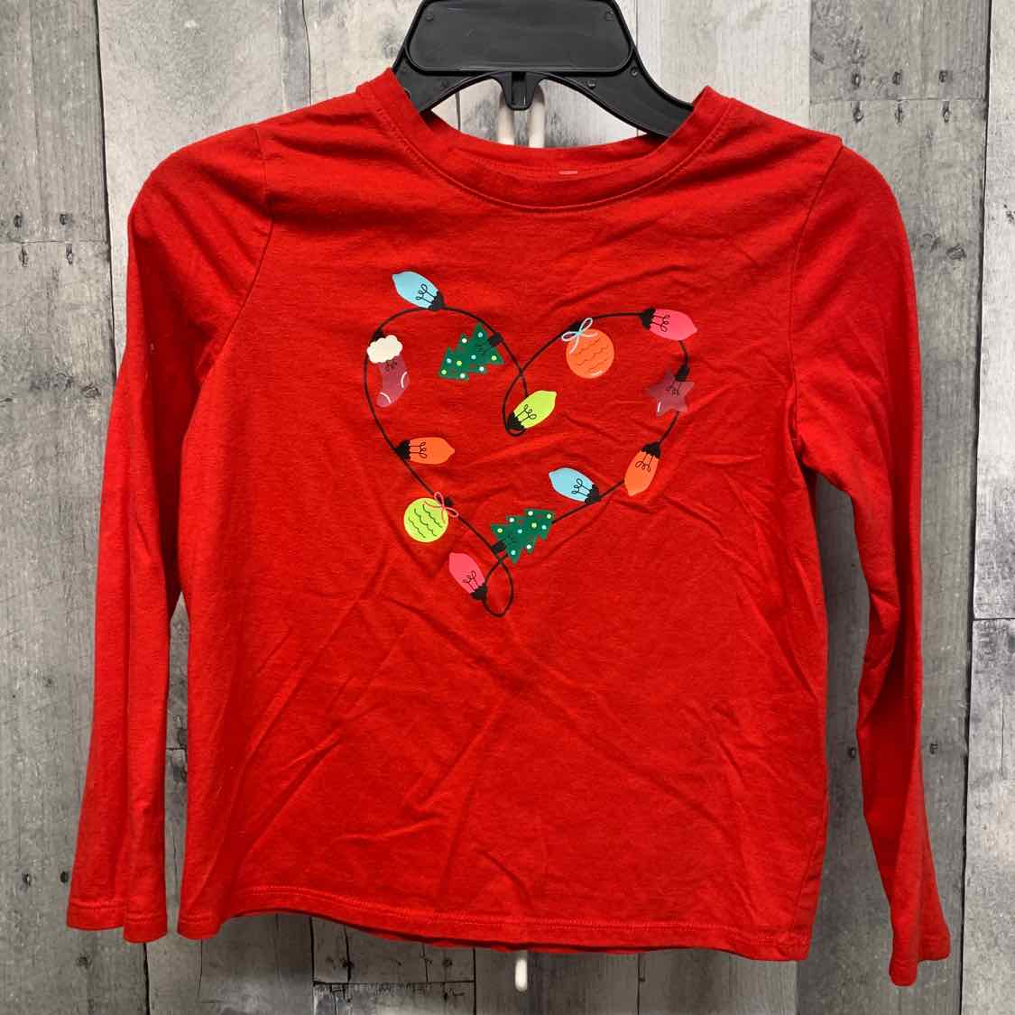 Size 6/7 Red Graphic Cat & Jack Long Sleeve Shirt