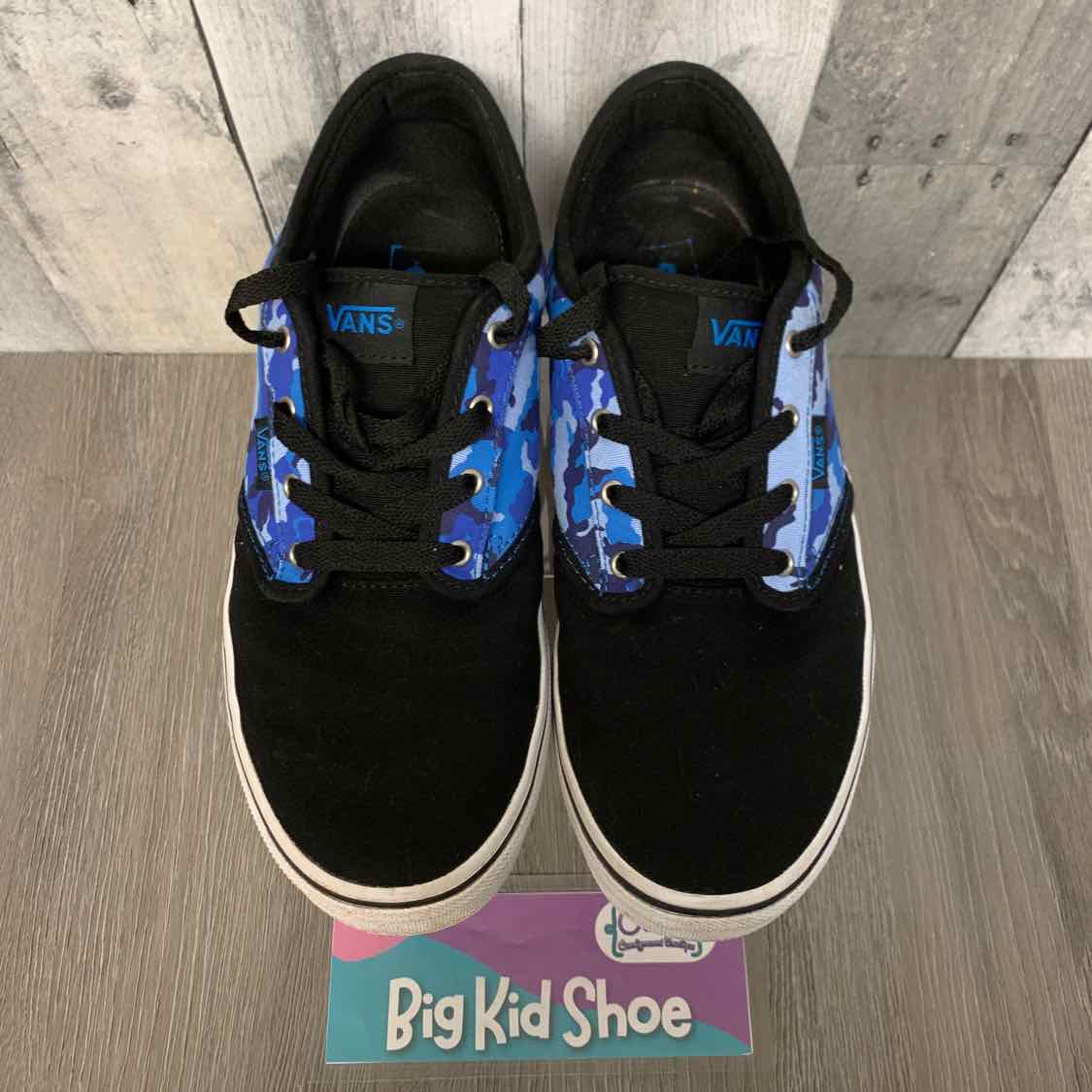 Size 7 Blue/Black Vans Sneakers