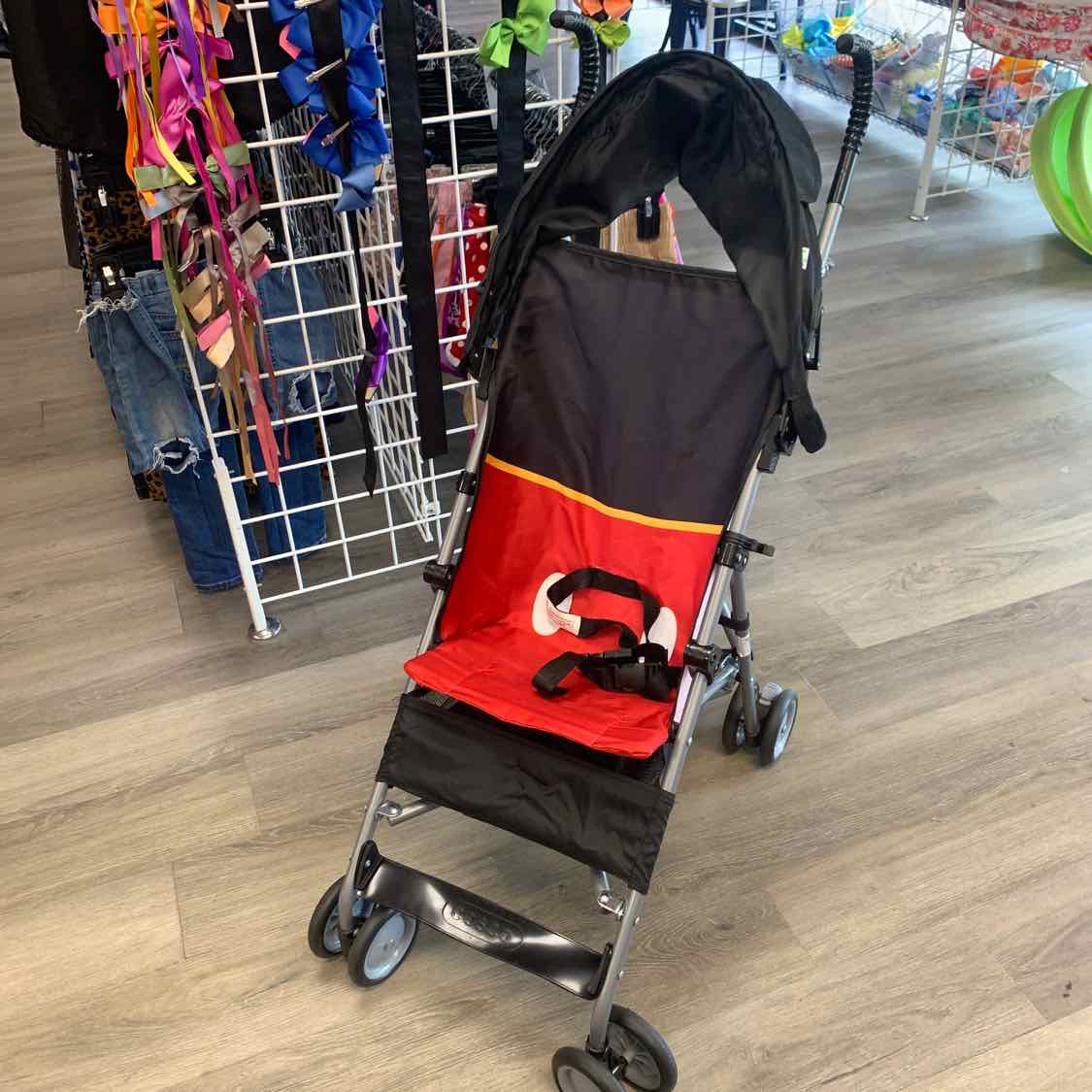 Cosco Black/Red Mickey Mouse Umbrella Stroller