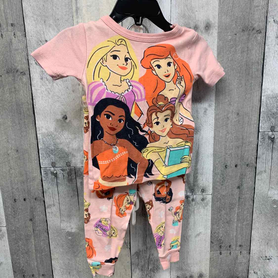Size 18 Months Pink Graphic Disney 2pc PJs
