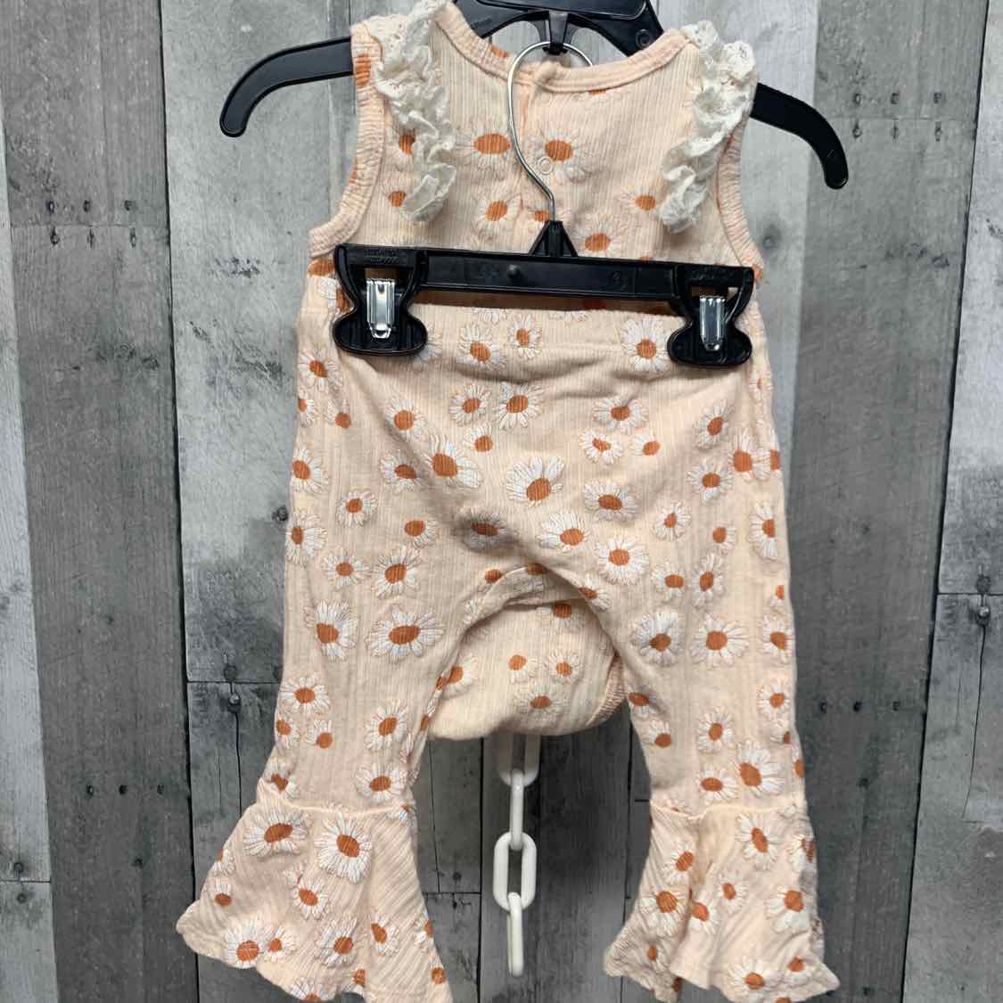 Size 12 Months Pink/White B Brand Shirt/Leggings