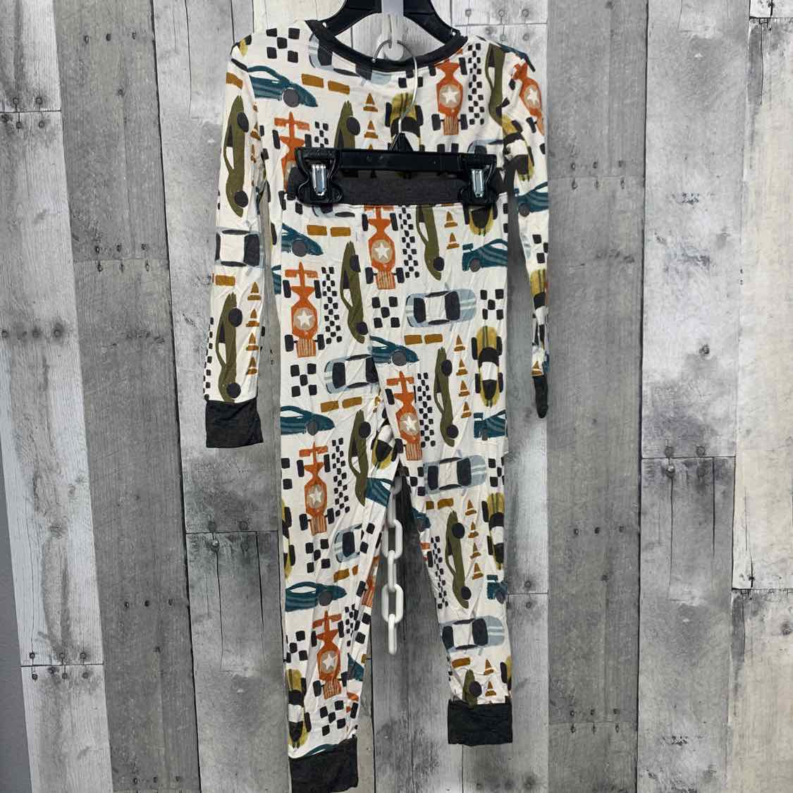 Size 3T White/Gray Little Sleepies 2pc PJs