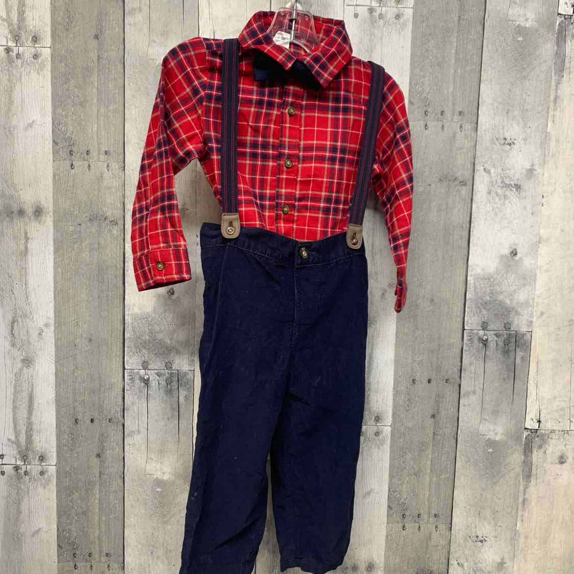 Size 24 Months Red/Navy Child of Mine Shirt/Pants