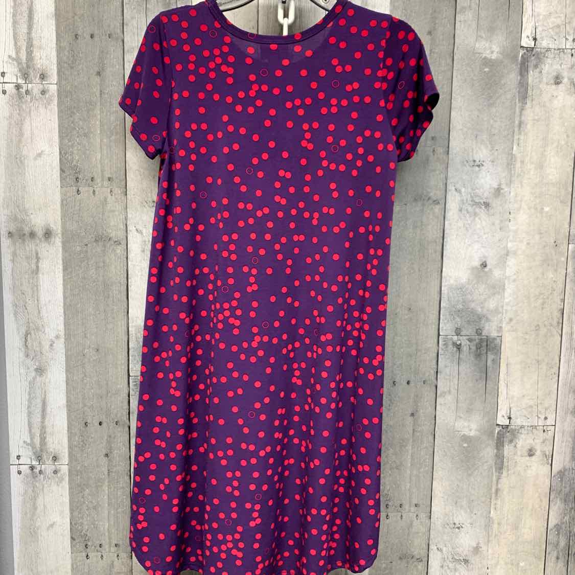Size 12 Purple/Pink LulaRoe Dress - OodlesCB