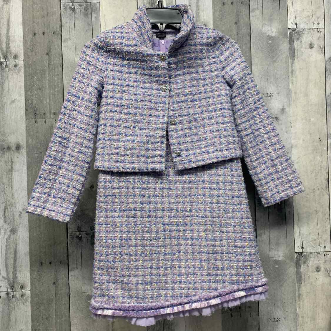 Size 7 Purple Mid Brand 2pc Dress