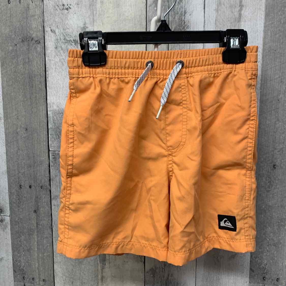 Size 7 Orange Quiksilver Swim Trunks
