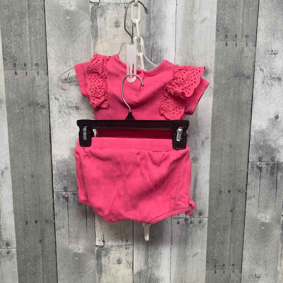 Size 3-6 Months Pink Jessica Simpson Shirt/Shorts