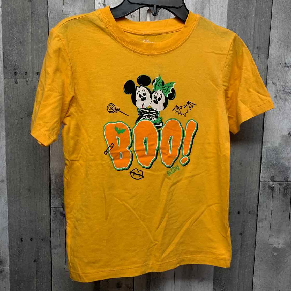 Size 7/8 Orange Graphic Disney Short Sleeve Shirt