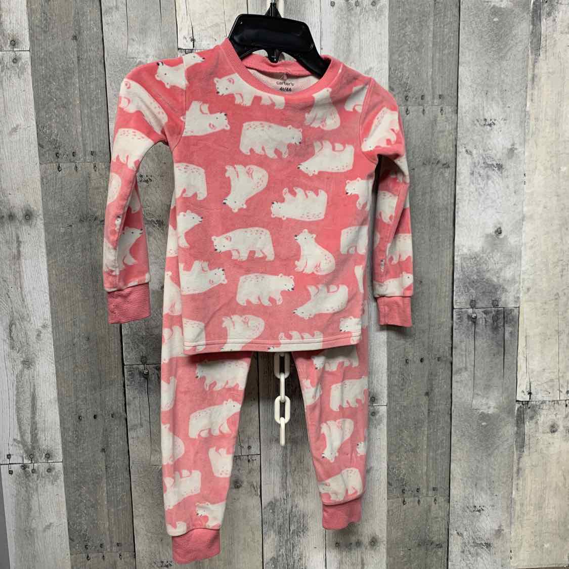 Size 4T Pink Print Carter's 2pc PJs