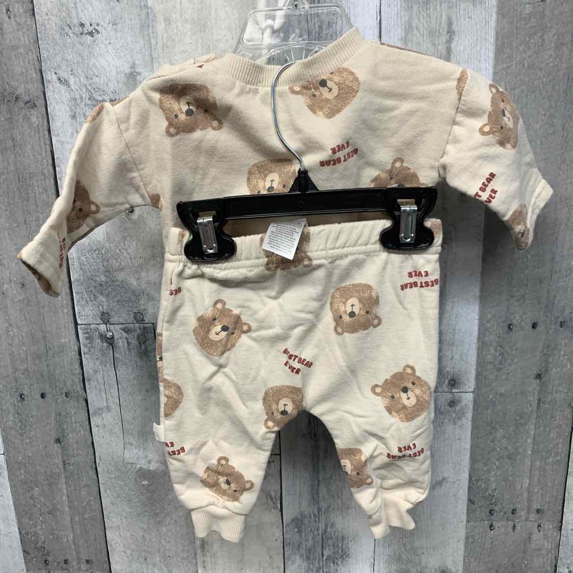 Size 0-3 Months Tan Graphic B Brand Shirt/Pants