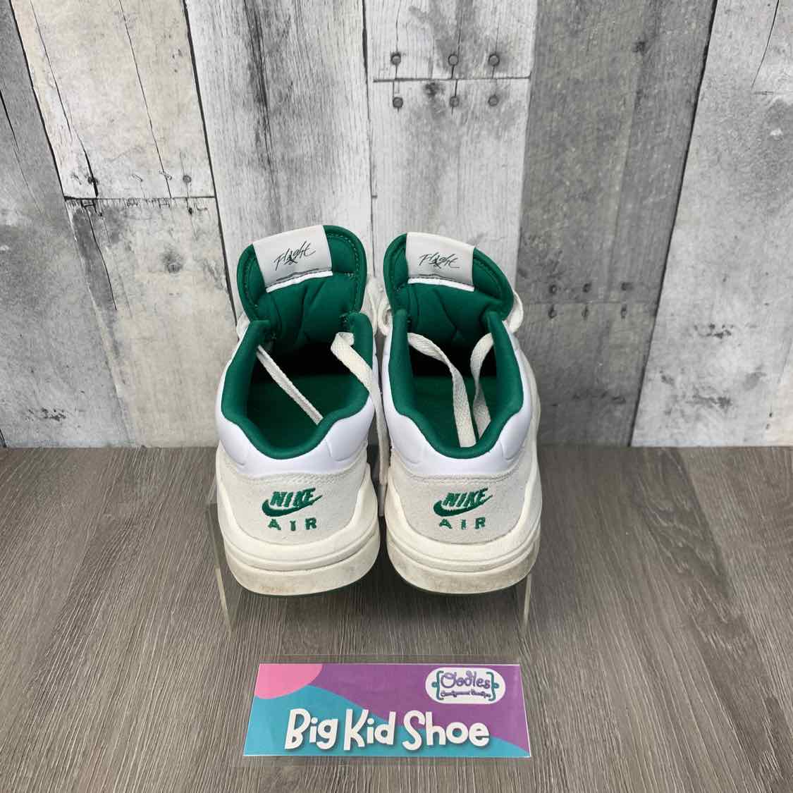 Size 4.5 White/Green Sport Brand Sneakers