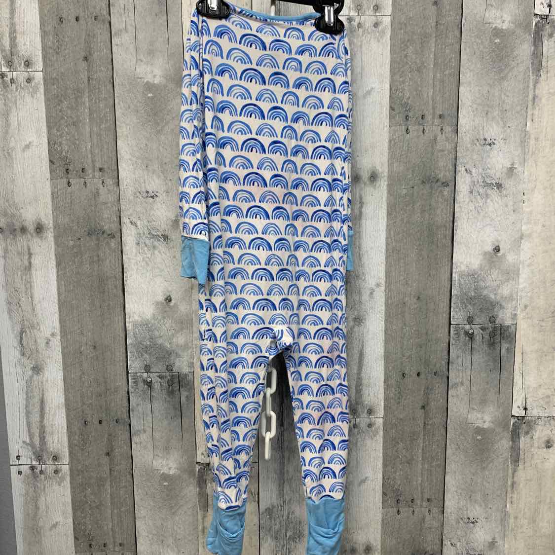 Size 18-24 Months Blue/White Little Sleepies Footy PJs