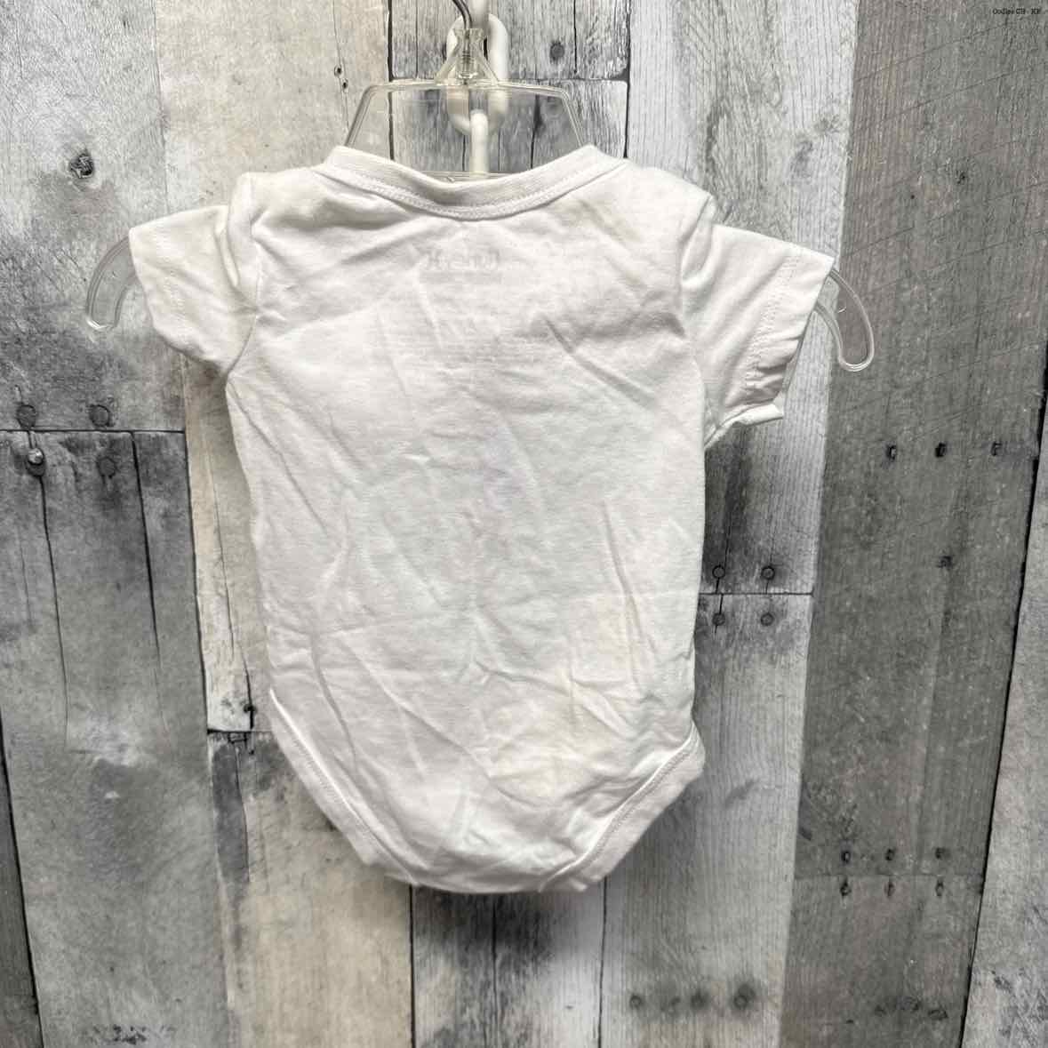 Size 3 Months White Hurley Bodysuit