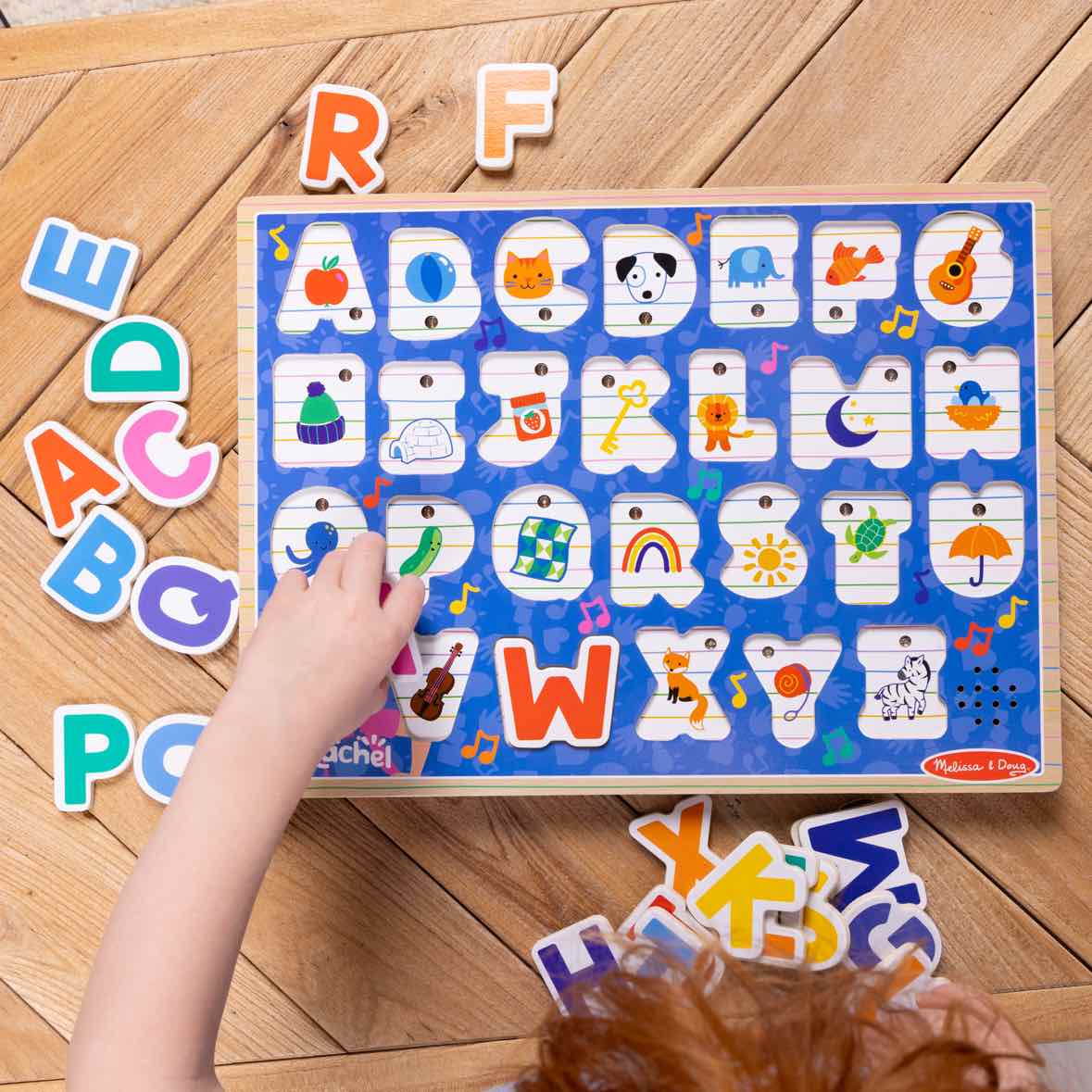Melissa & Doug Ms Rachel Alphabet Phonics Wooden Puzzle