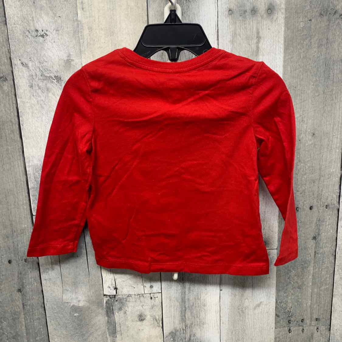 Size 2T Red Graphic Holiday Brands Long Sleeve Shirt