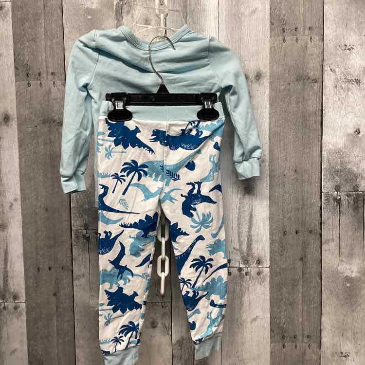 Size 2T White/Blue B Brand 2pc PJs
