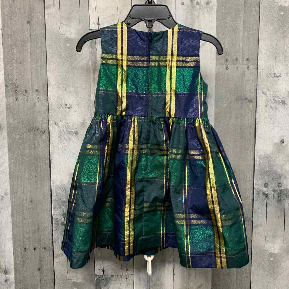 Size 2 Navy/Green Bonnie Jean/Baby Dress - Party