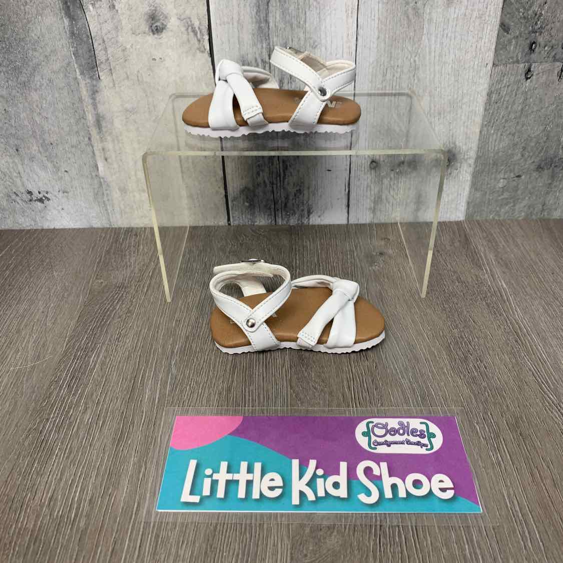 Size 2 White Mid Brand Sandals