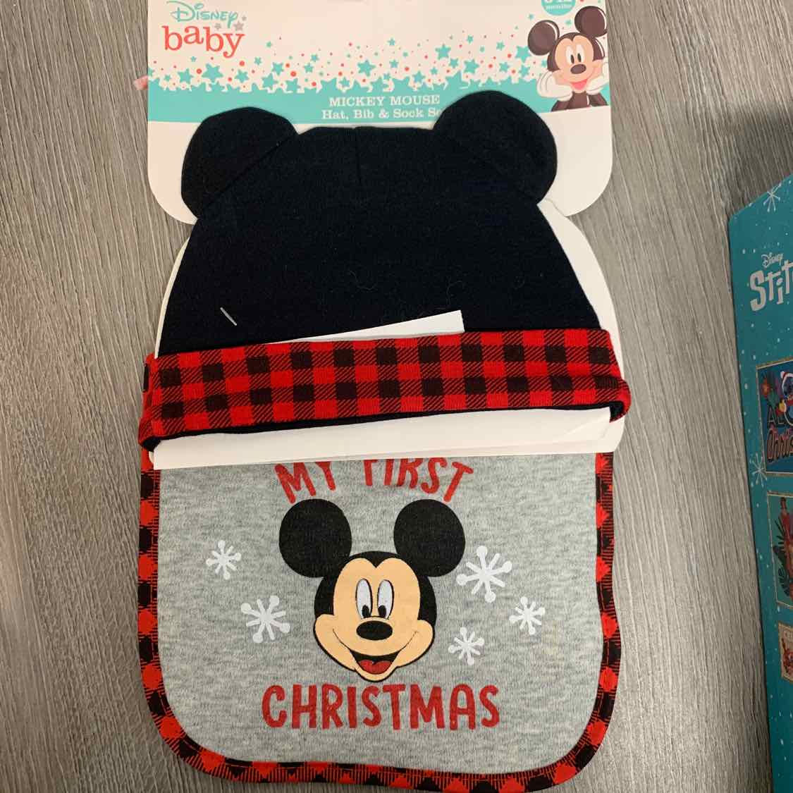 Size 0-12 Months Black Disney Hat