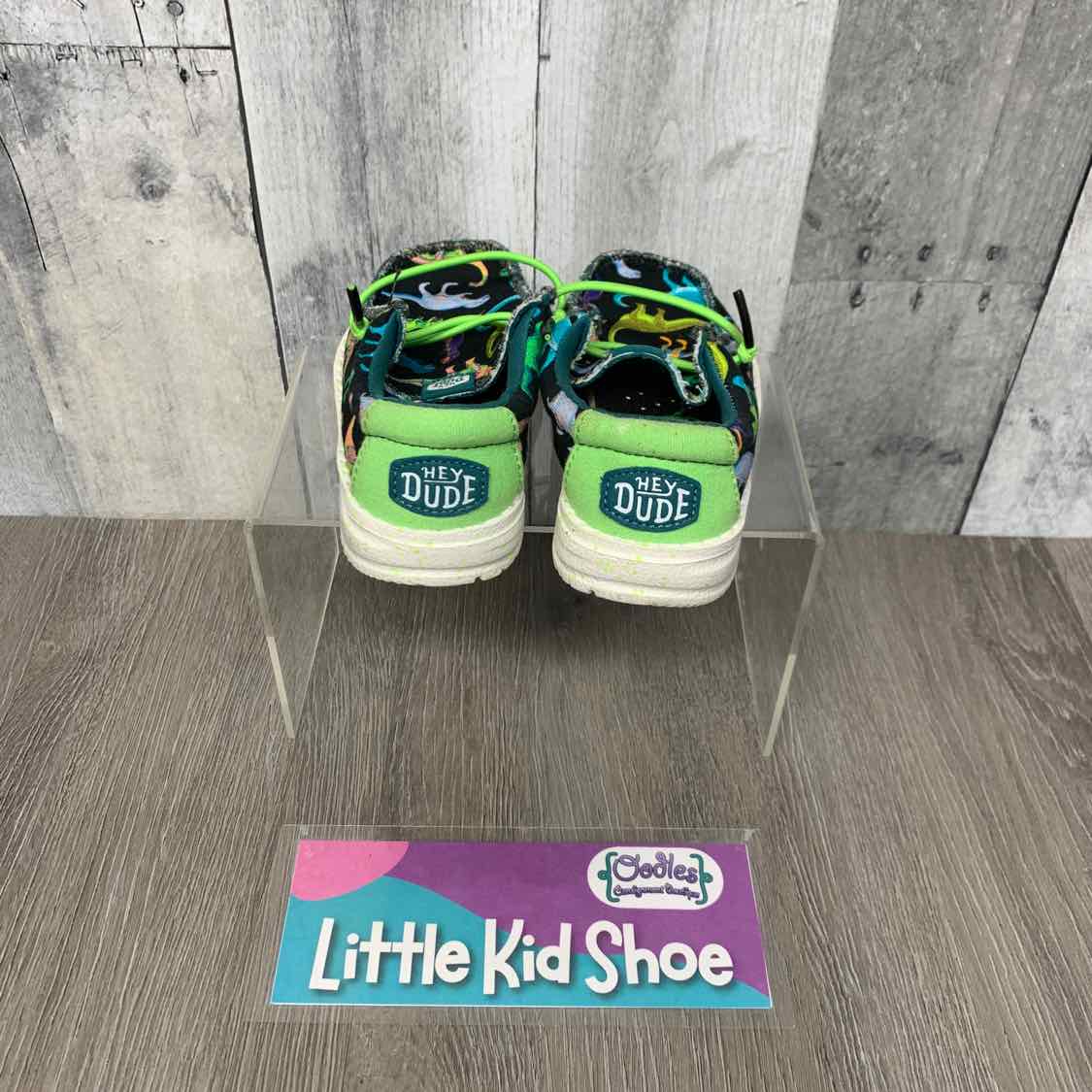 Size 6 Black Print Hey Dude Loafers