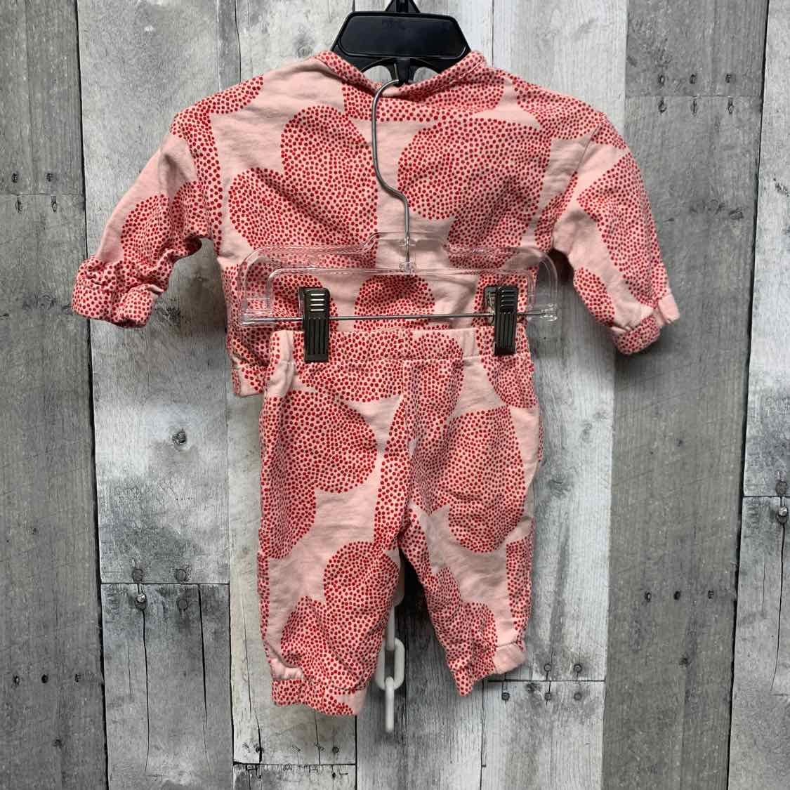 Size 3 Months Pink Print Carter's Shirt/Pants