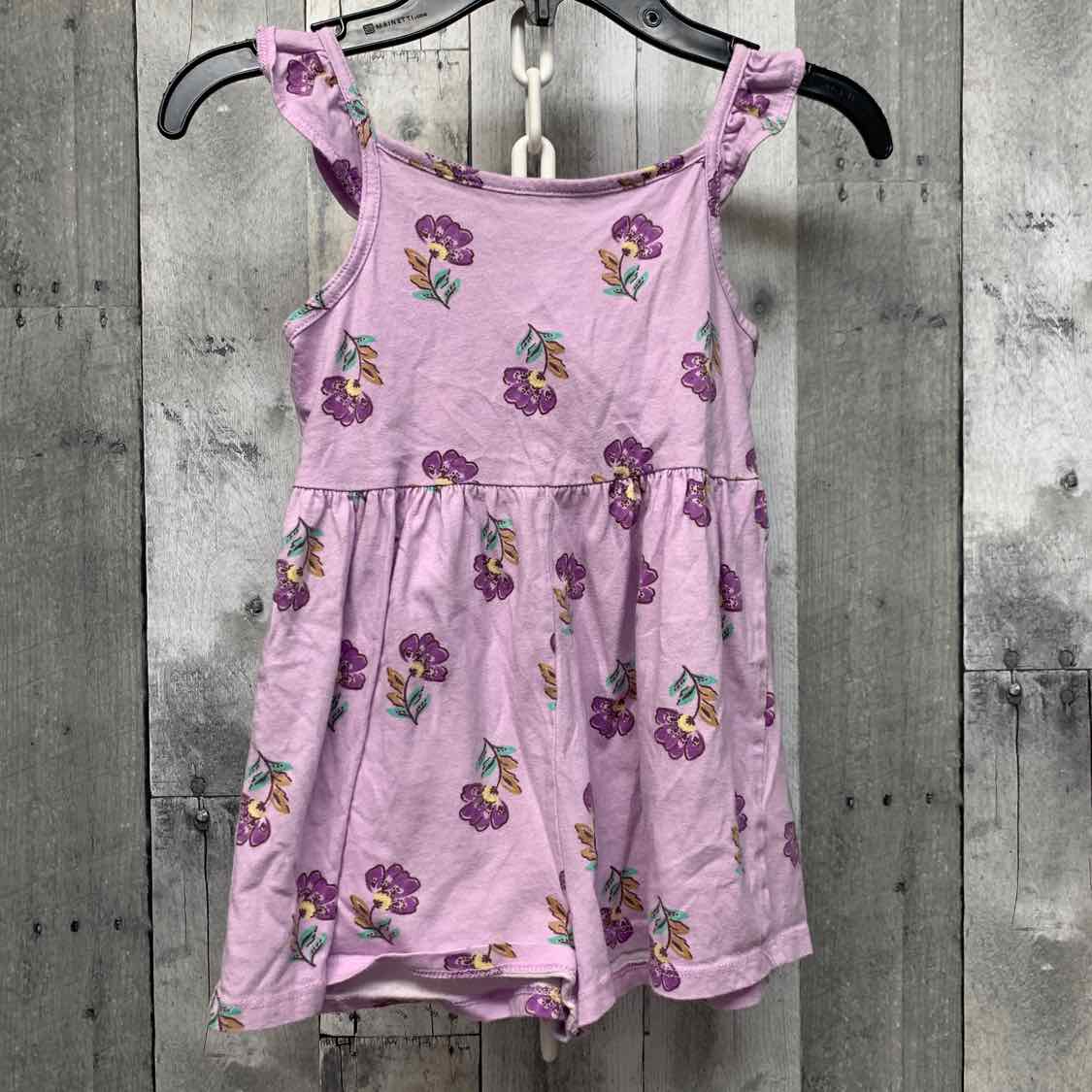 Size 5 Purple Print Carter's Romper