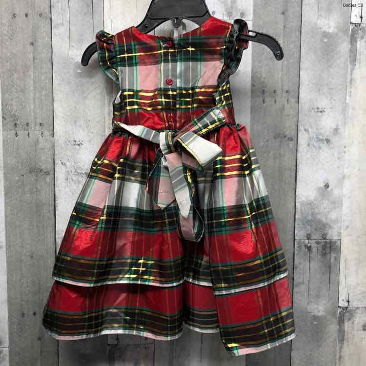 Size 4T Red/Green Holiday Brands Dress - Party