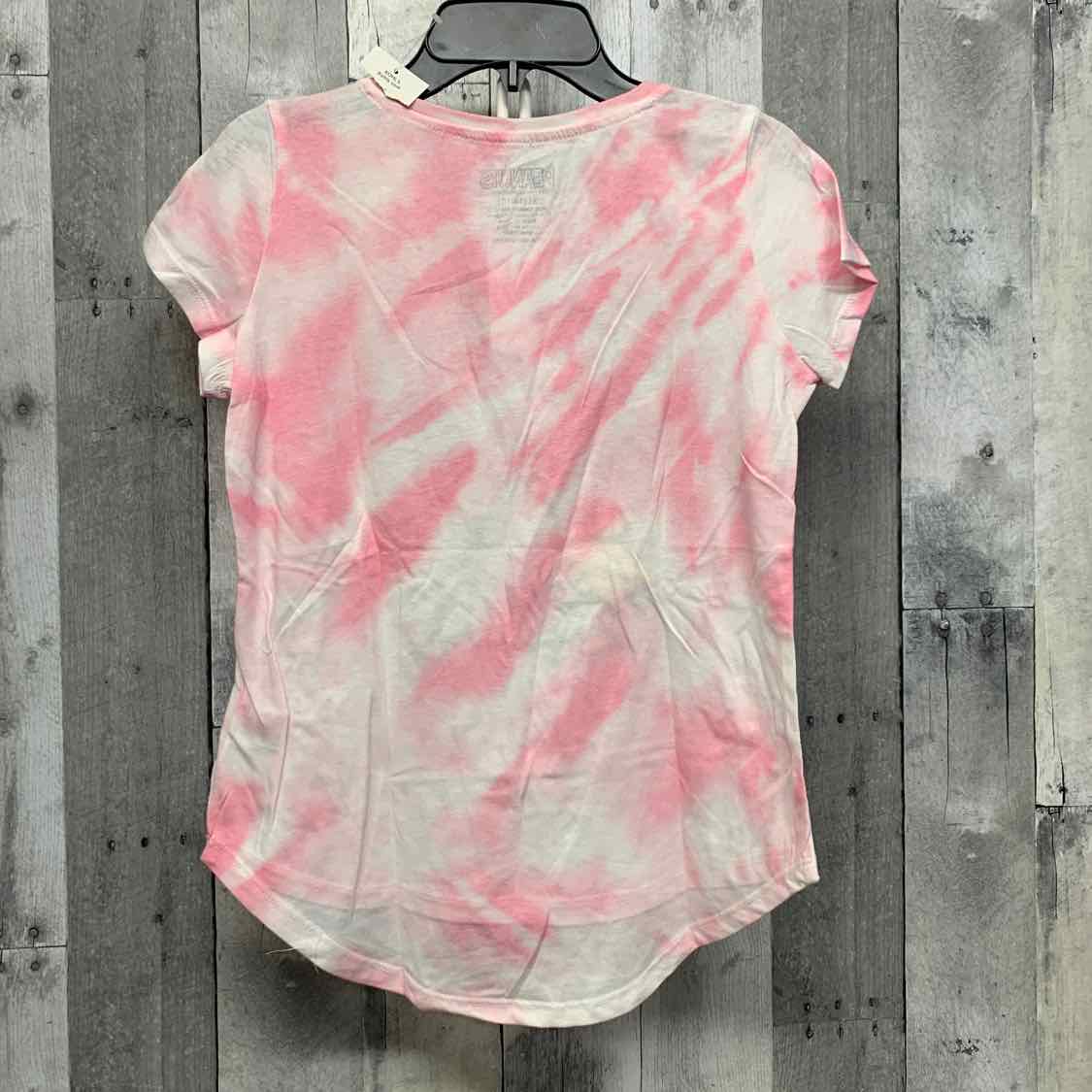 Size 14/16 Pink Graphic Peanuts Short Sleeve Shirt - OodlesCB