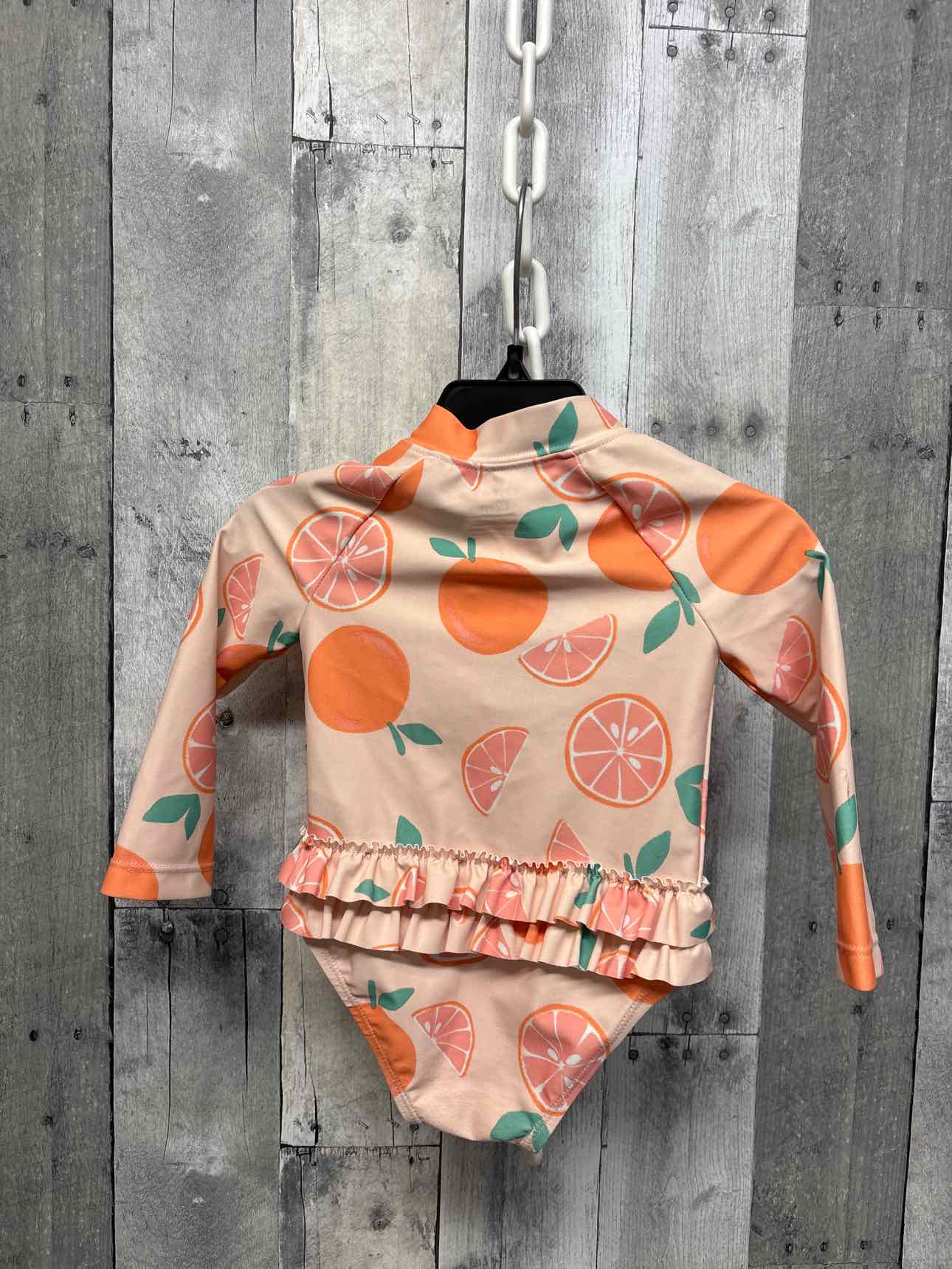 Size 12 Months Orange/Green Carter's Swim Suit - 1pc