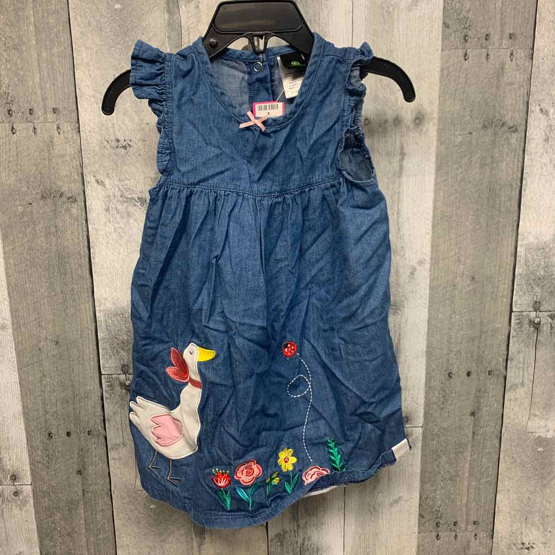 Size 3T Denim Graphic John Deere Dress